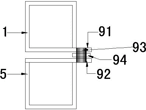 Secret door with an outward opening angle greater than 150 degrees