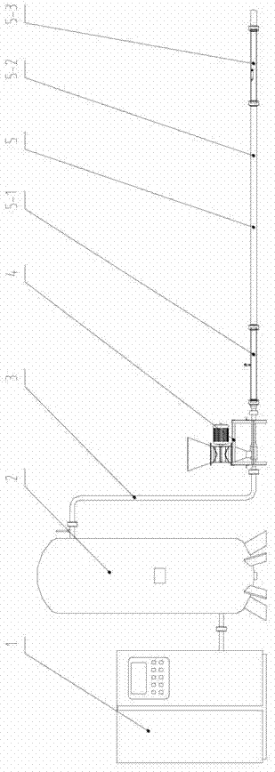 Method and equipment for pneumatically conveying and filling gangue in coal mine well