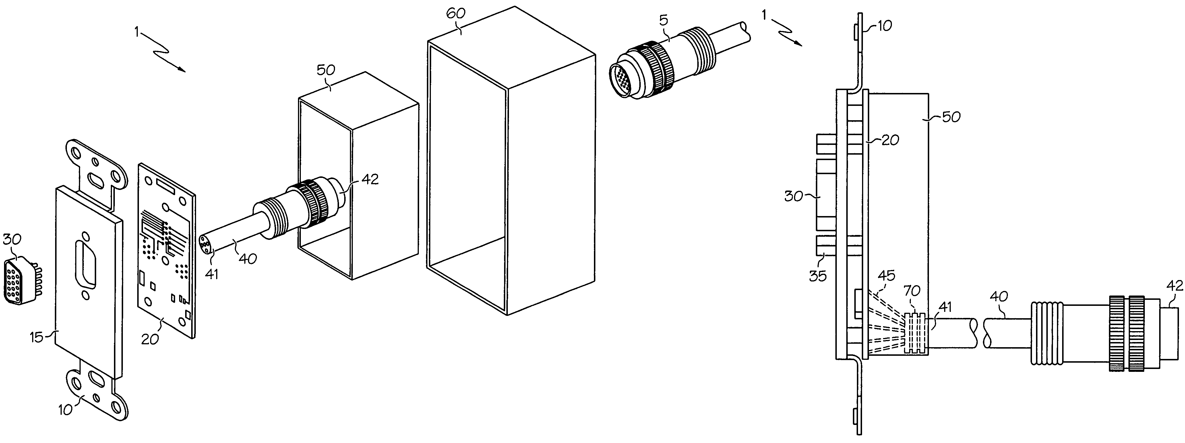 Integrated wall plate assembly and premise wiring system incorporating the same