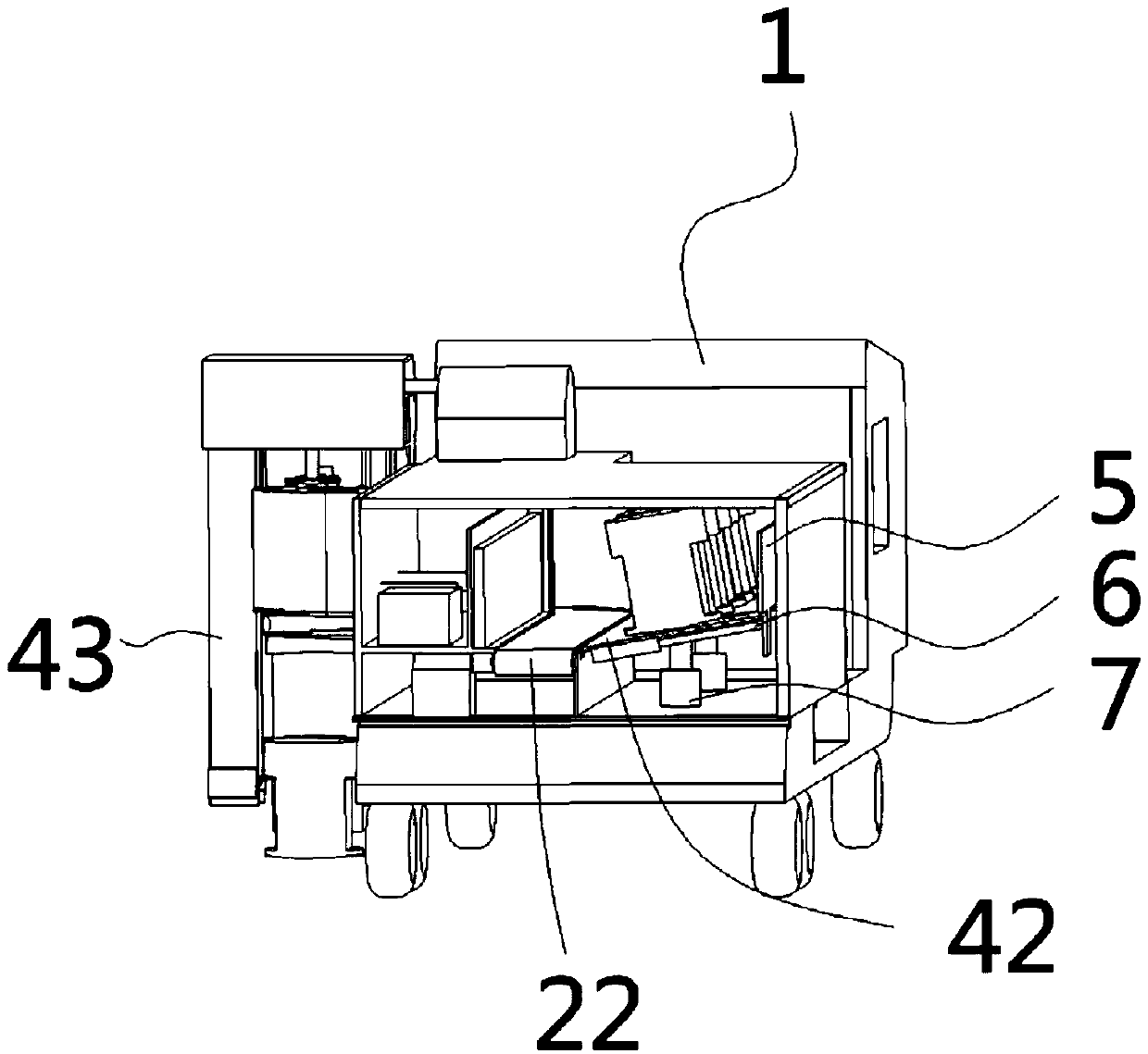 Automatic laying structure for road safety barrels and construction method of automatic laying structure