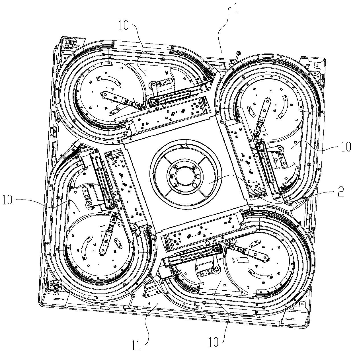 Mahjong machine and mahjong tile picking and carrying system thereof