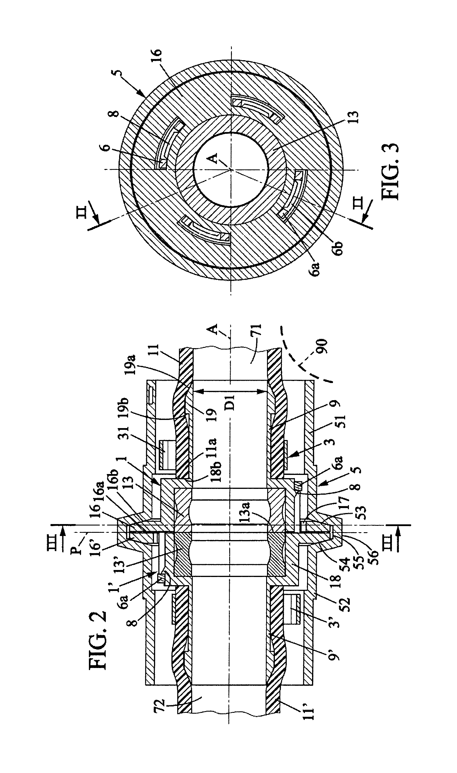 Asexual fluid connector having a clamp and protection