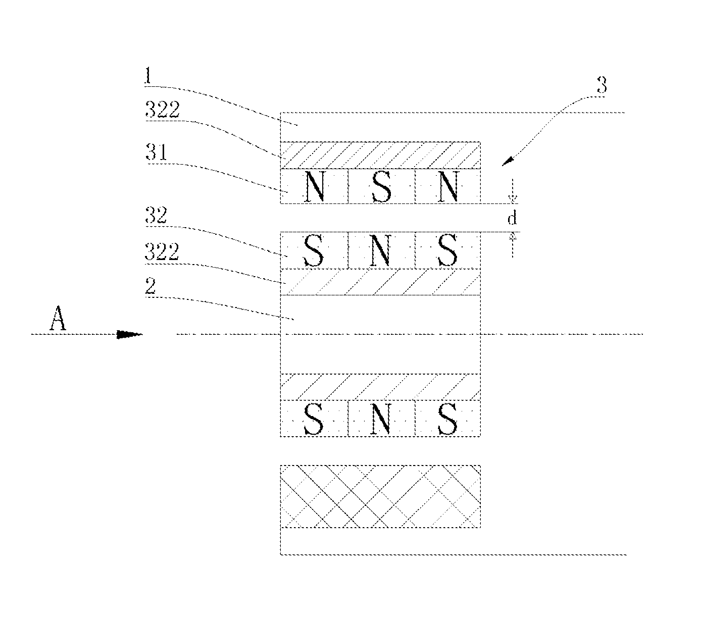 Radial permanent magnetic suspension bearing having micro-friction or no friction of pivot point