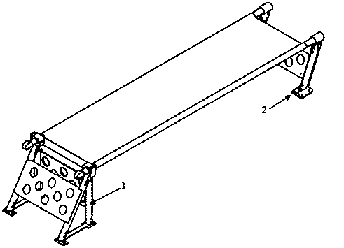 Supporting structure for mounting stretcher on helicopter