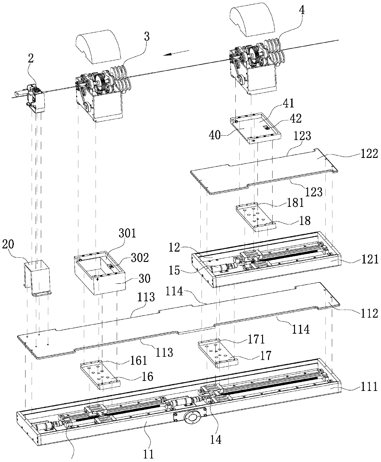 Minimally invasive vascular intervention surgical robot catheter and guide wire propulsion mechanism