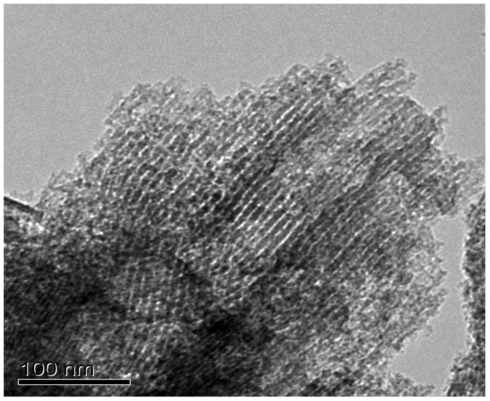 Nitrogen-hybridized mesoporous carbon-based biosensor, preparation method and application