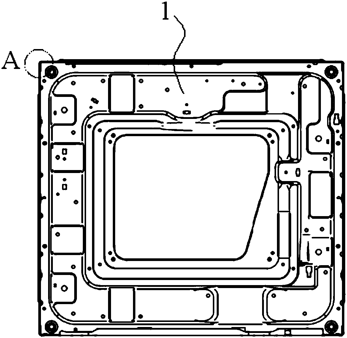 Box structure of drum-type washing machine and washing machine