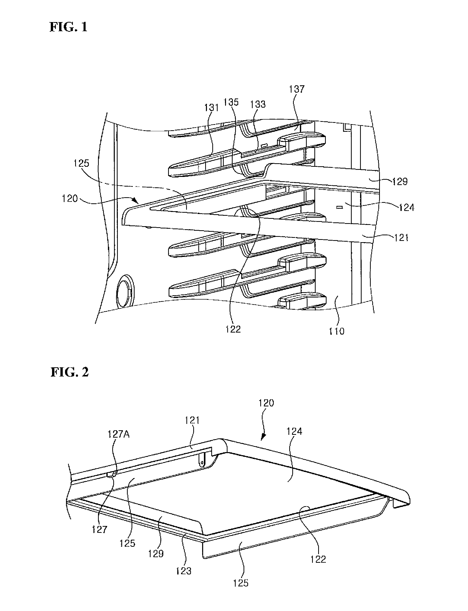 Installation structure of shelf assembly for refrigerator and refrigerator comprising the same