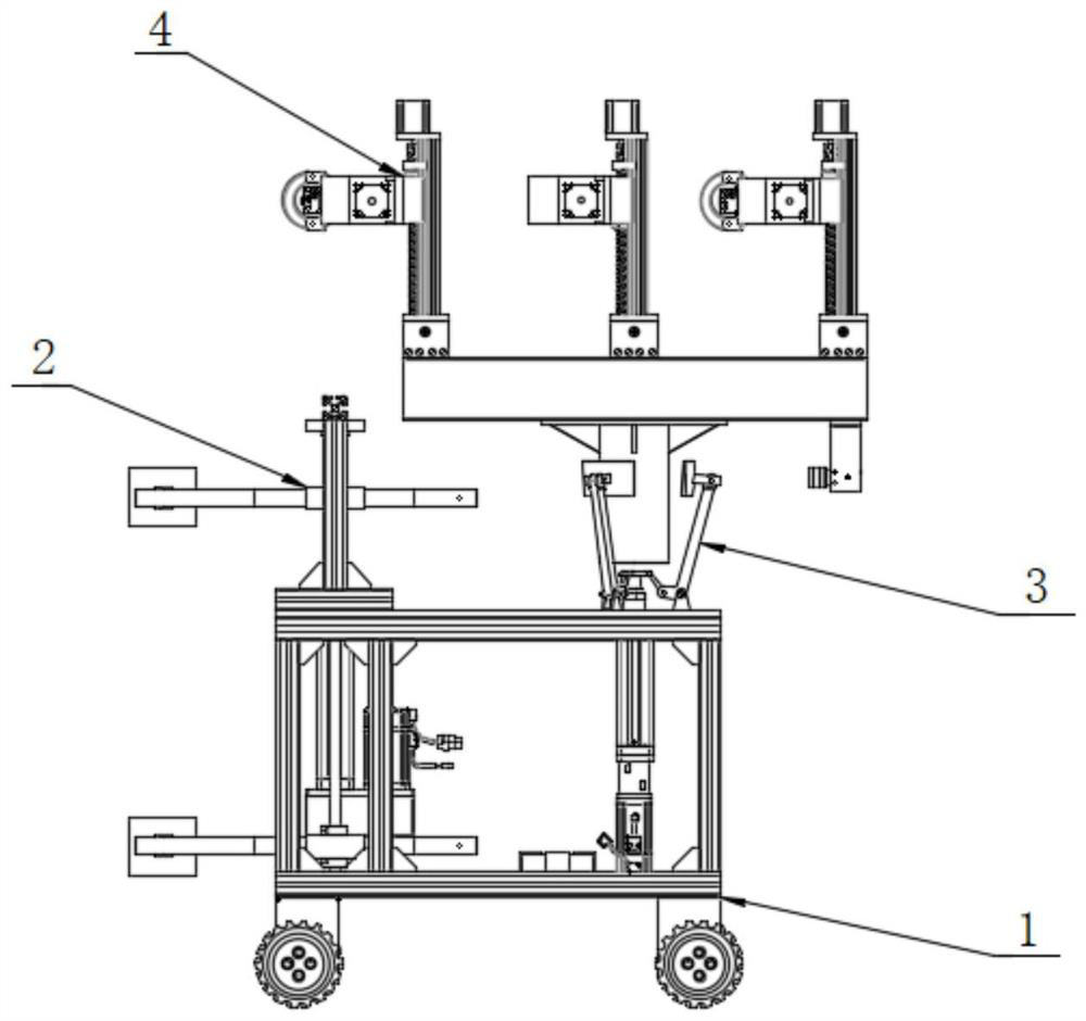 Overhead line climbing operation robot