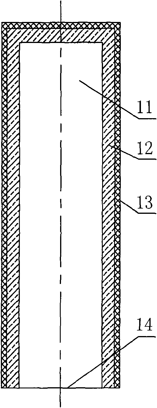 Tubular membrane element and integral membrane bioreactor