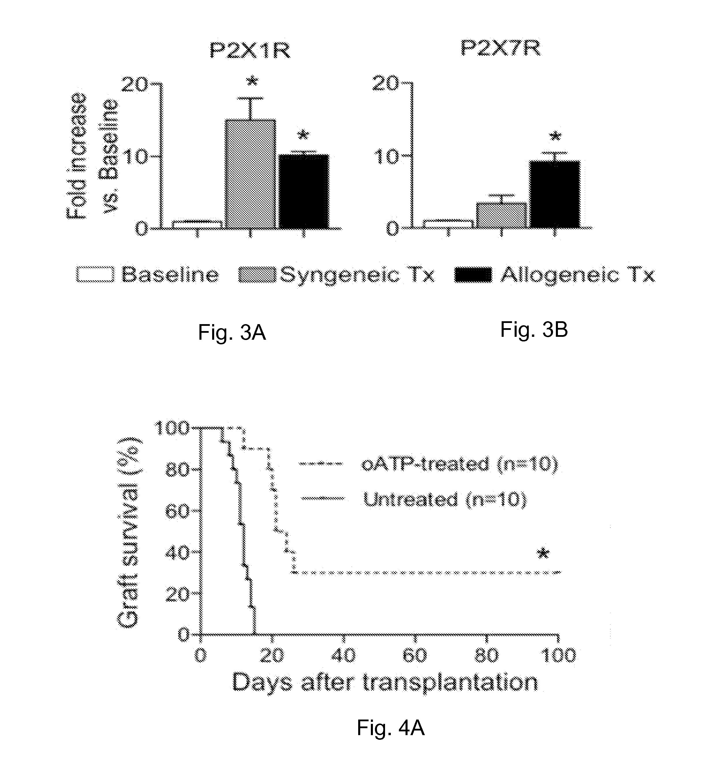 Method of preventing and treating type 1 diabetes, allograft rejection and lung fibrosis (by targeting the atp/p2x7r axis)