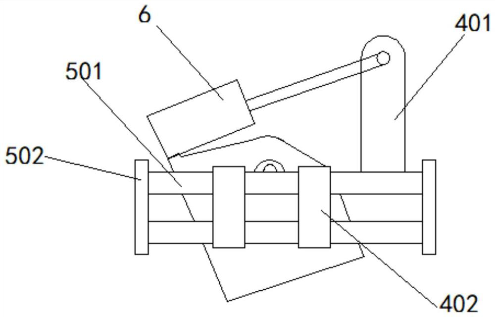 Transmission mechanism of hole searching system, hole searching system and driving, anchoring and protecting all-in-one machine