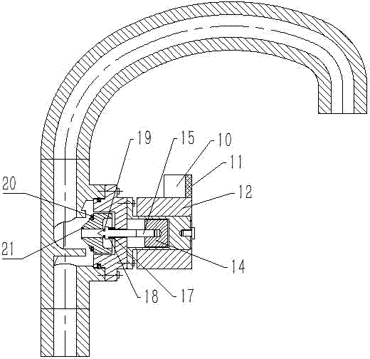 Induction type water faucet based on pilot structure