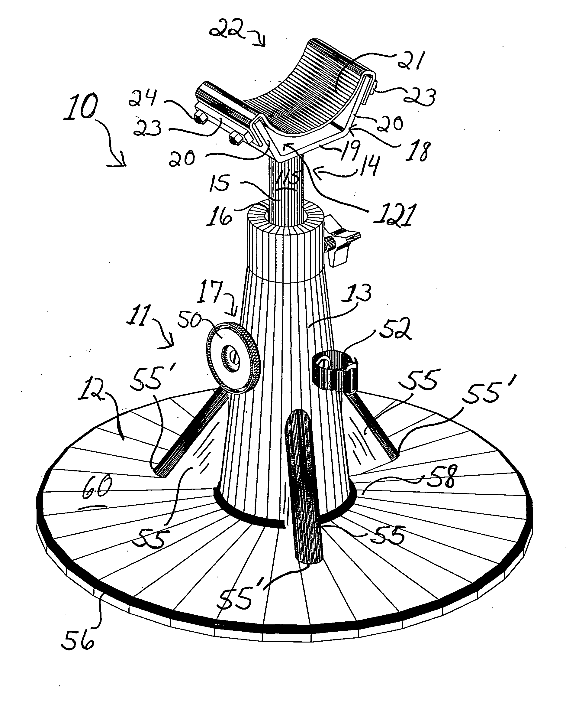 Upright stand