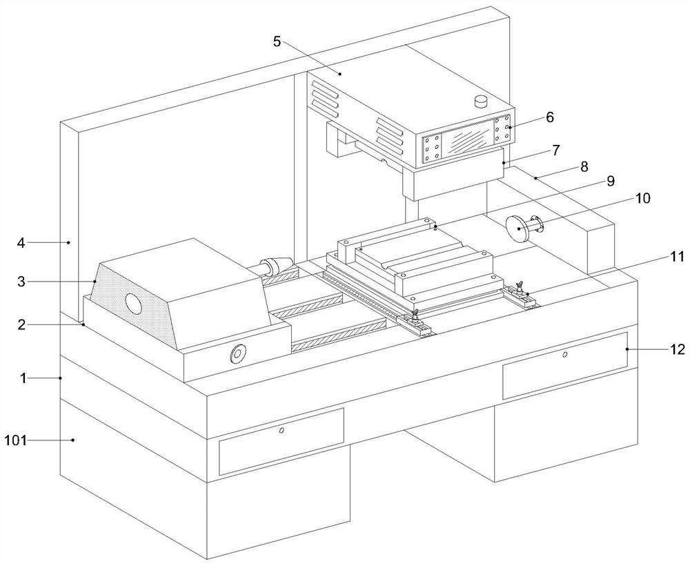 Sliding block type pipe expanding die