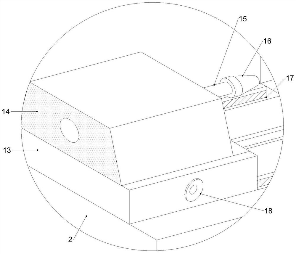 Sliding block type pipe expanding die