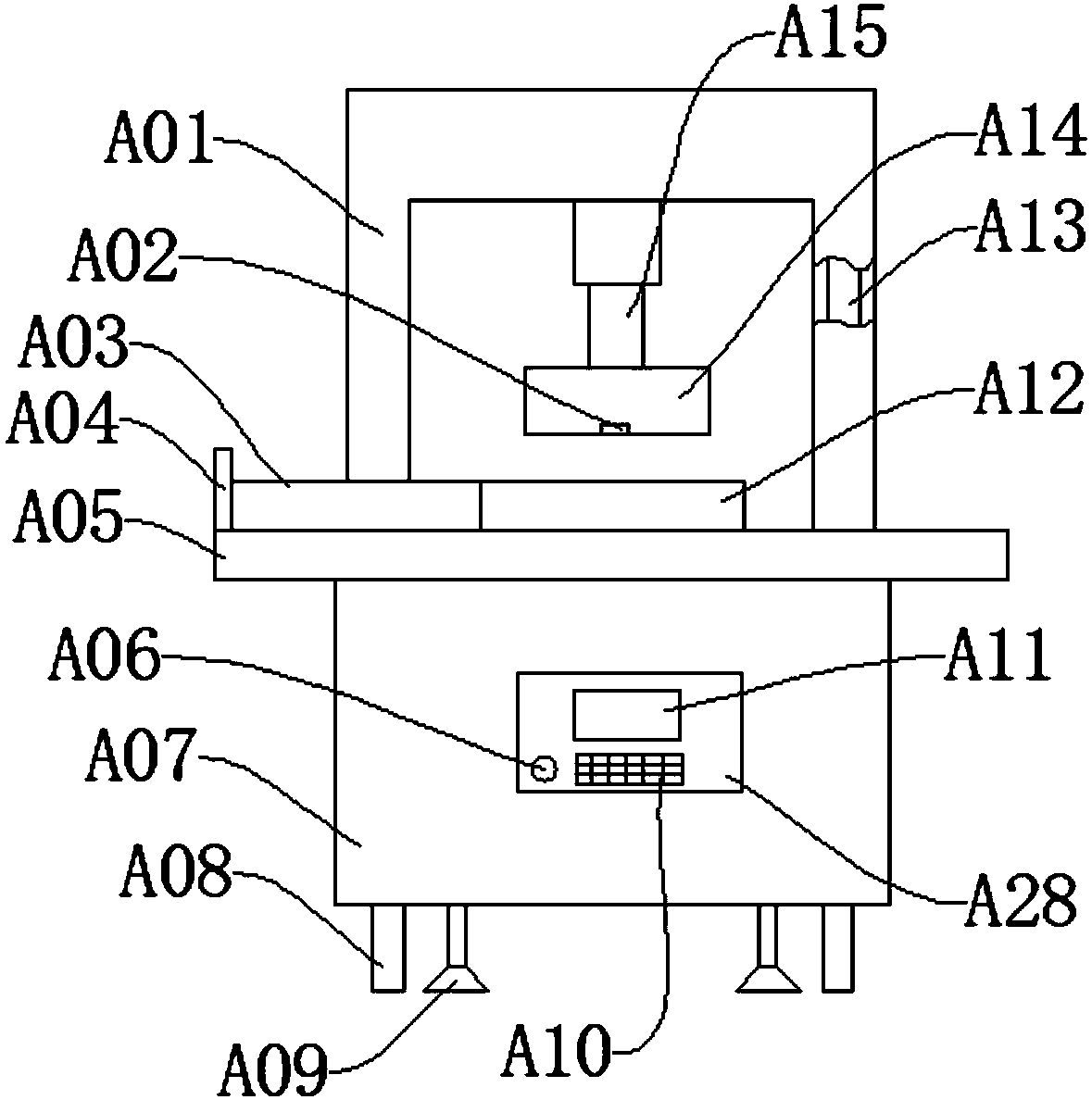 Riveting device of copper sheet riveting machine and use method thereof