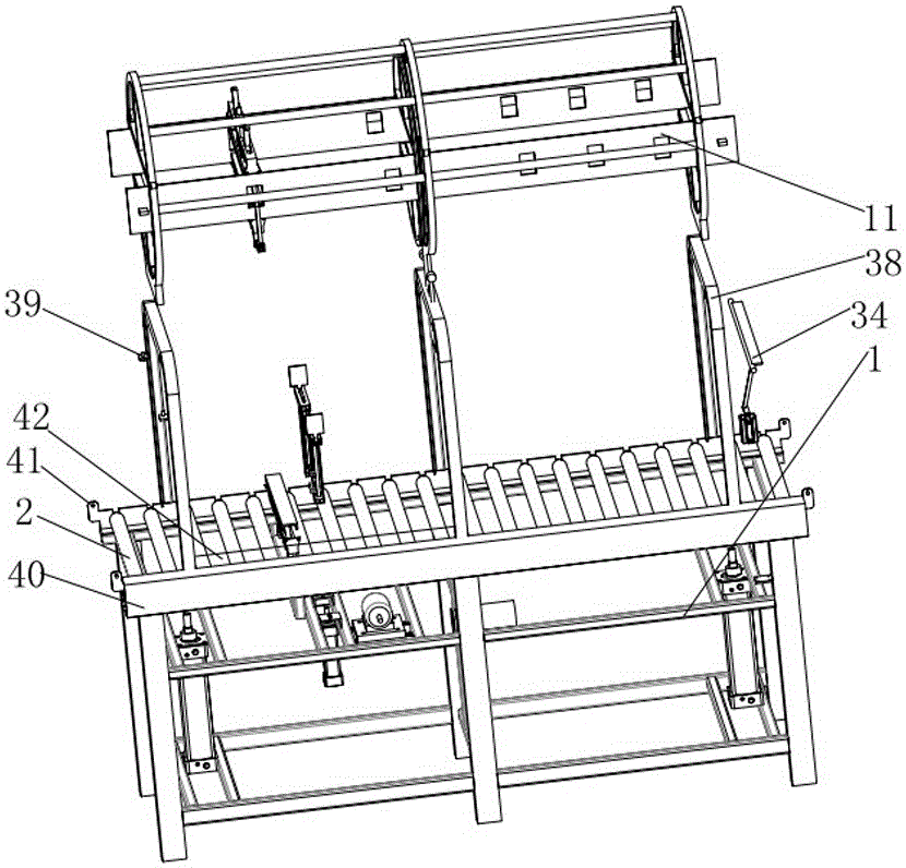A plate turning mechanism