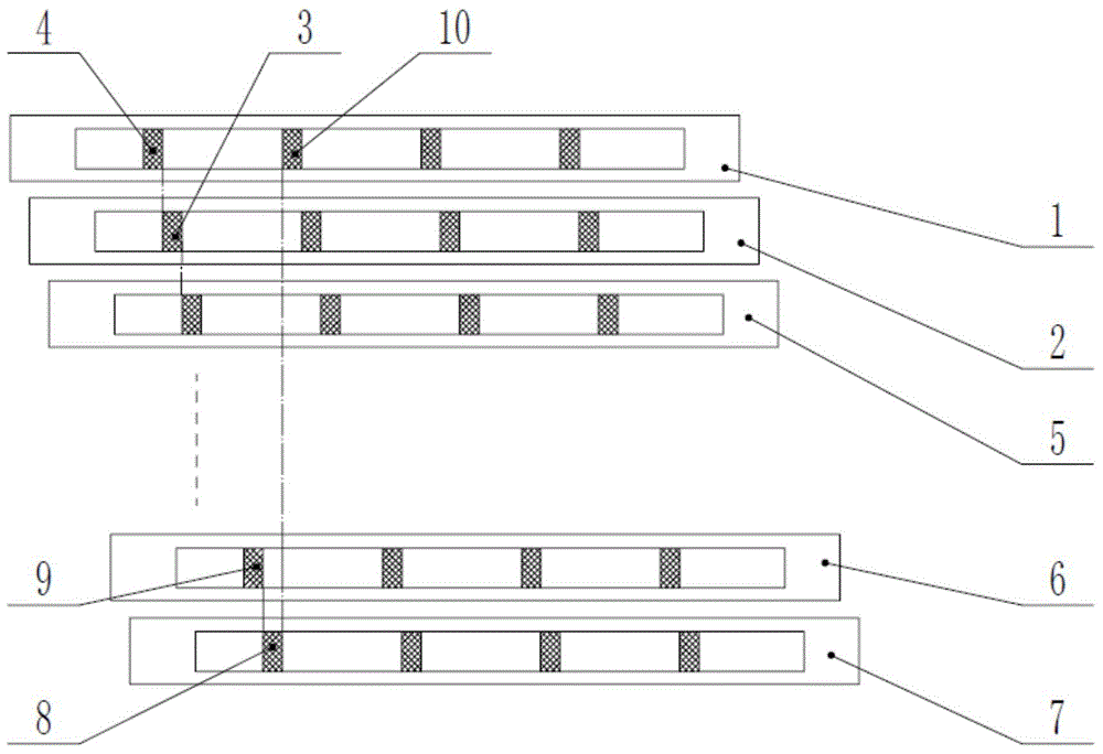 High-resolution dense fiber grating laying method