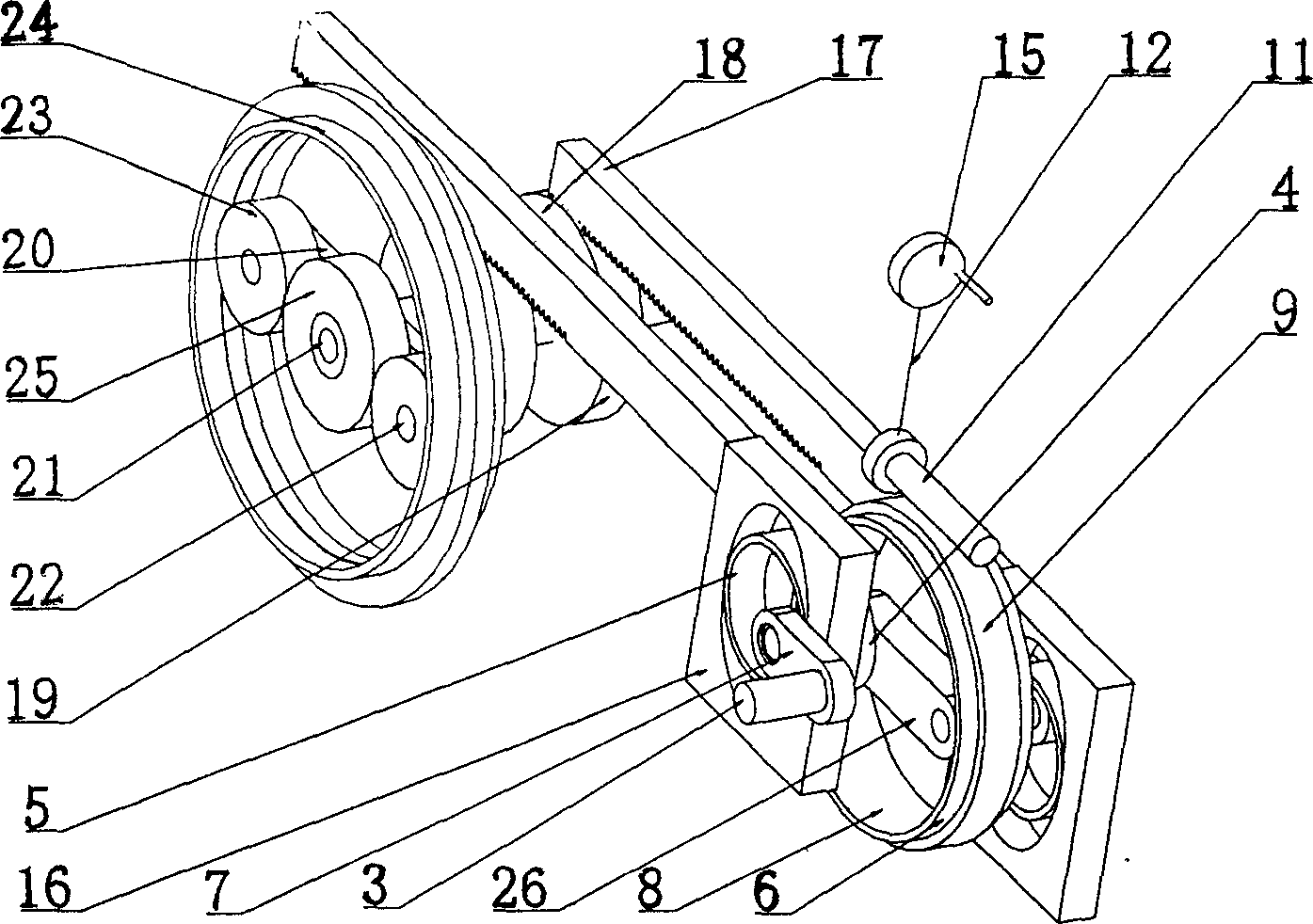 Planetary gear stepless variable-speed transmission