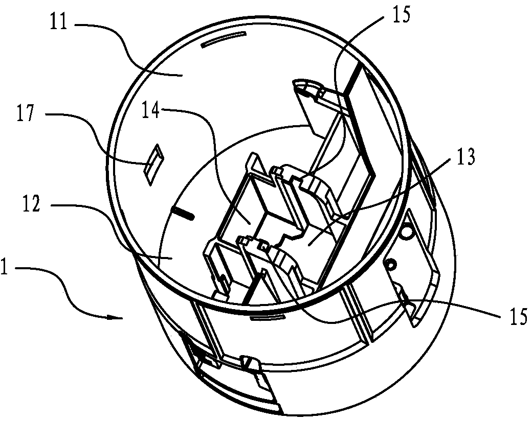 Guide mechanism of drainage valve shell