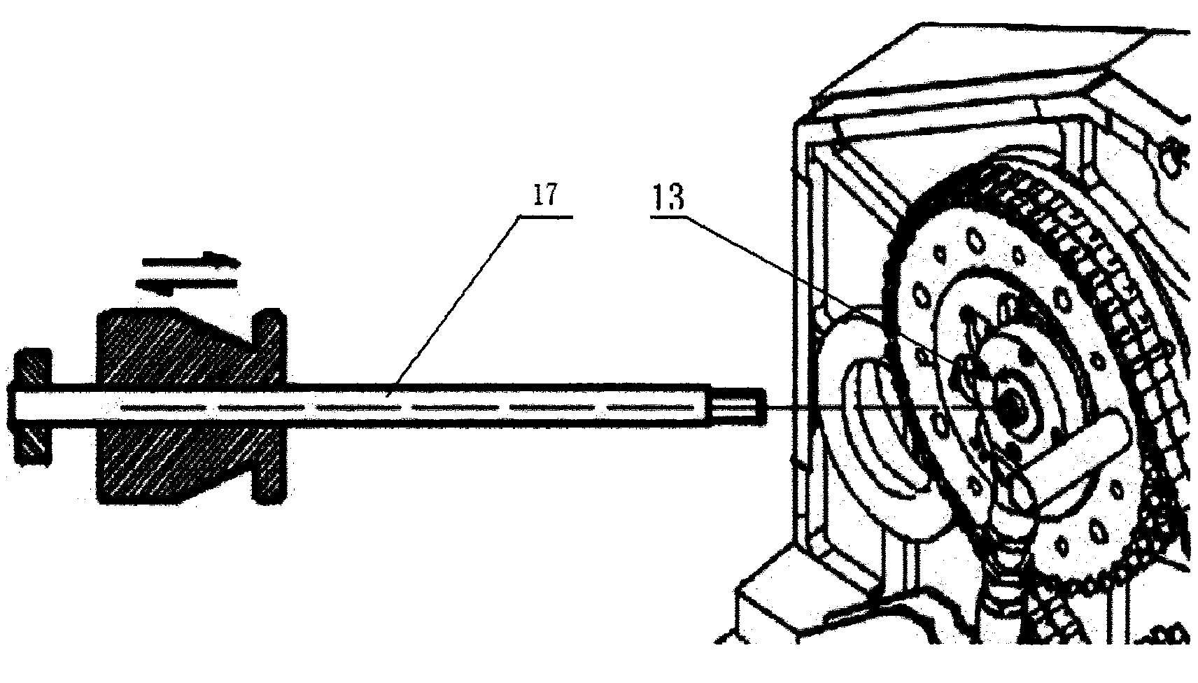 Jacquard shed fast adjustment device of loaded griffe mechanism