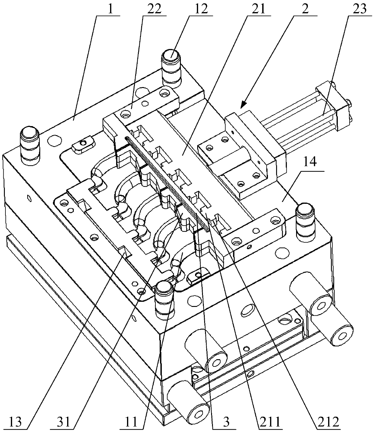 Inner Hollow Bending Injection Mold