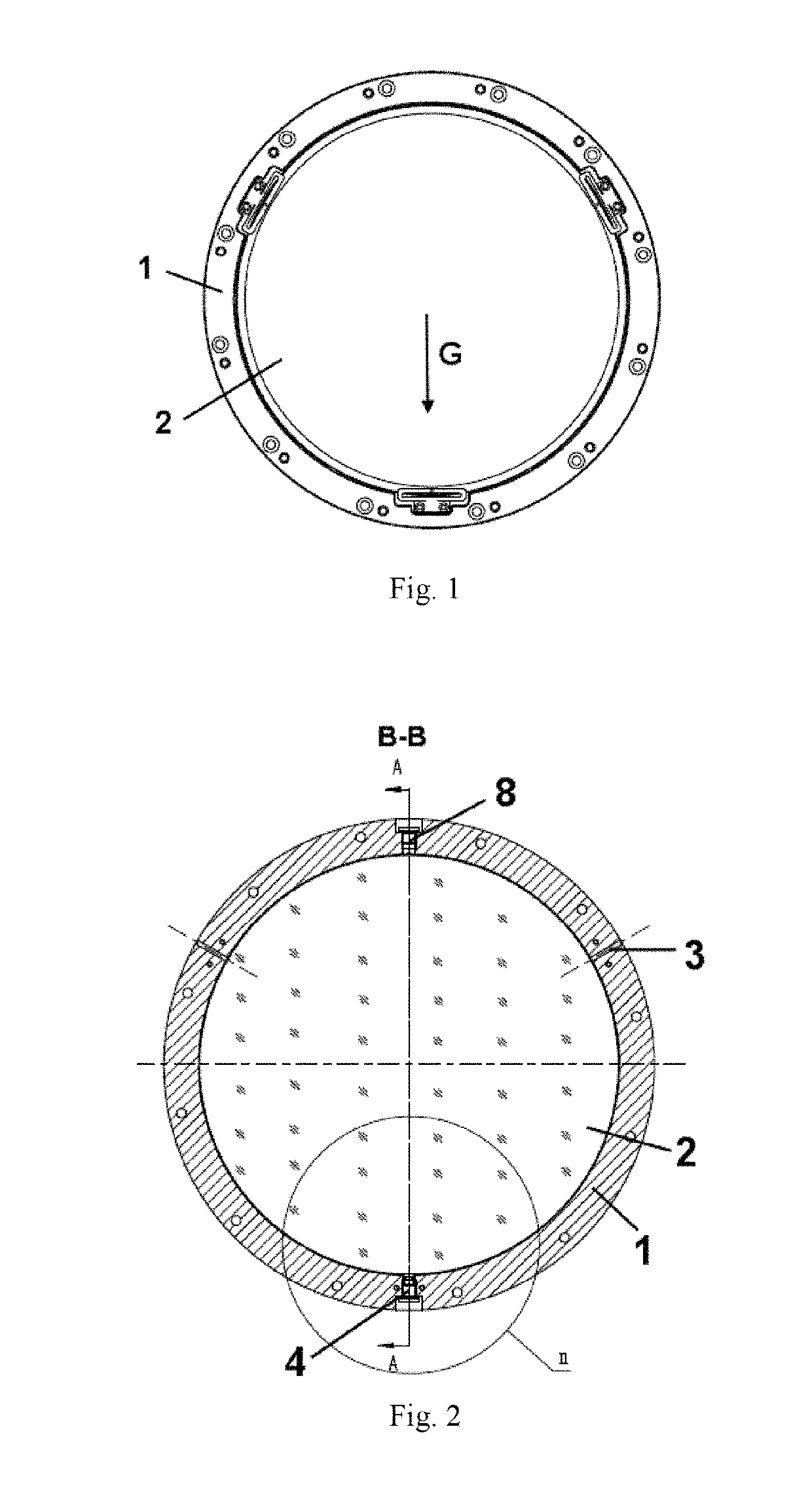 Side vertical mirror group and installation method thereof