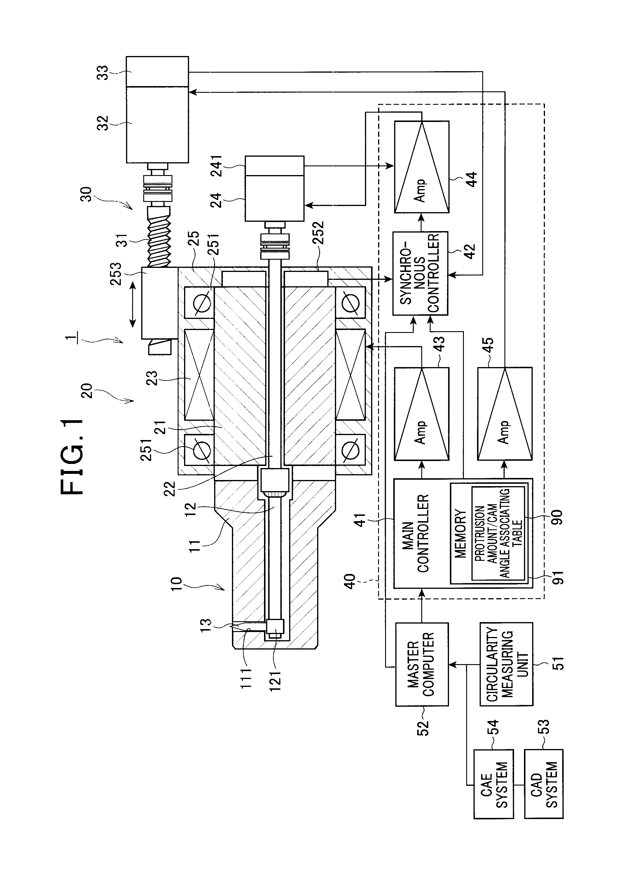 Cam driving device and processing method