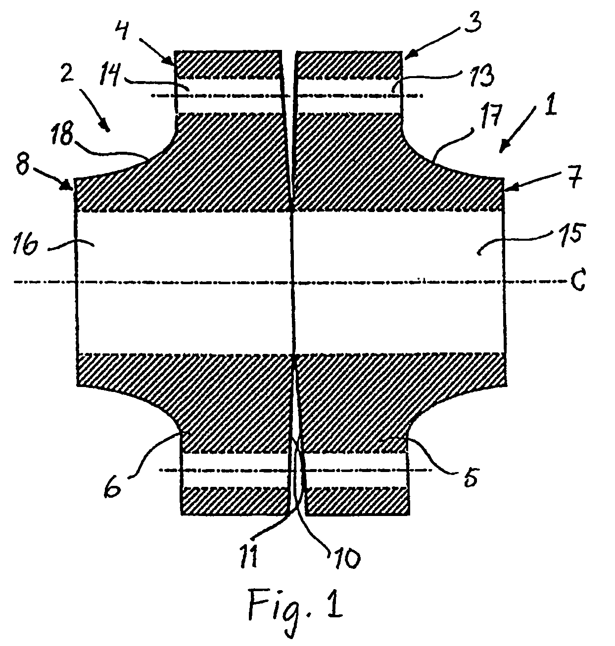 Flanged member and a flange joint comprising flange members