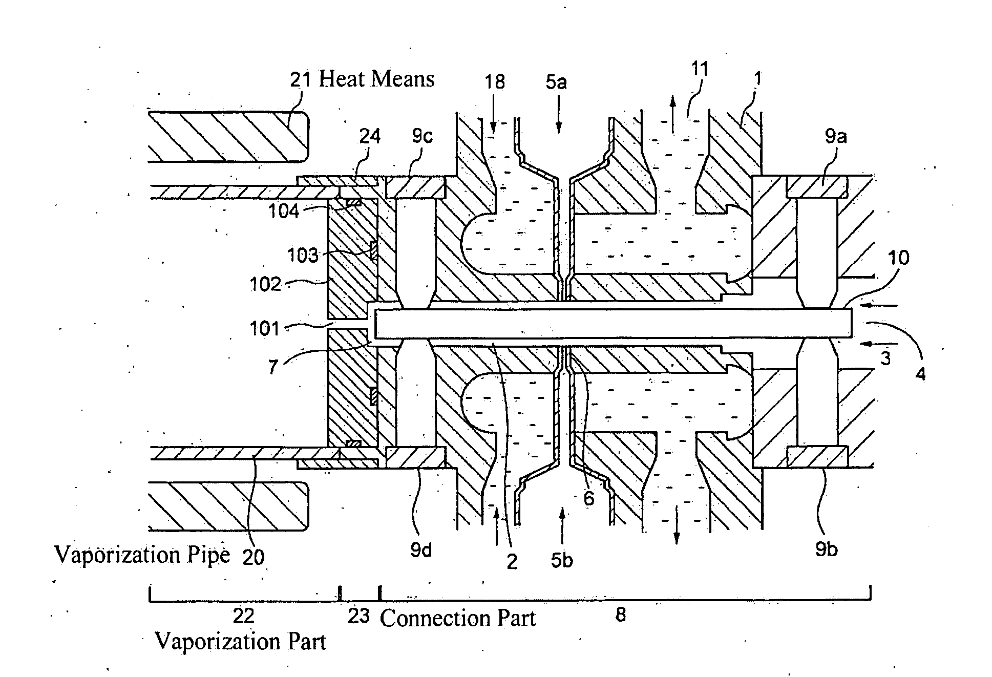 Vaporizer, film forming apparatus including the same, method of vaporization and method of forming film