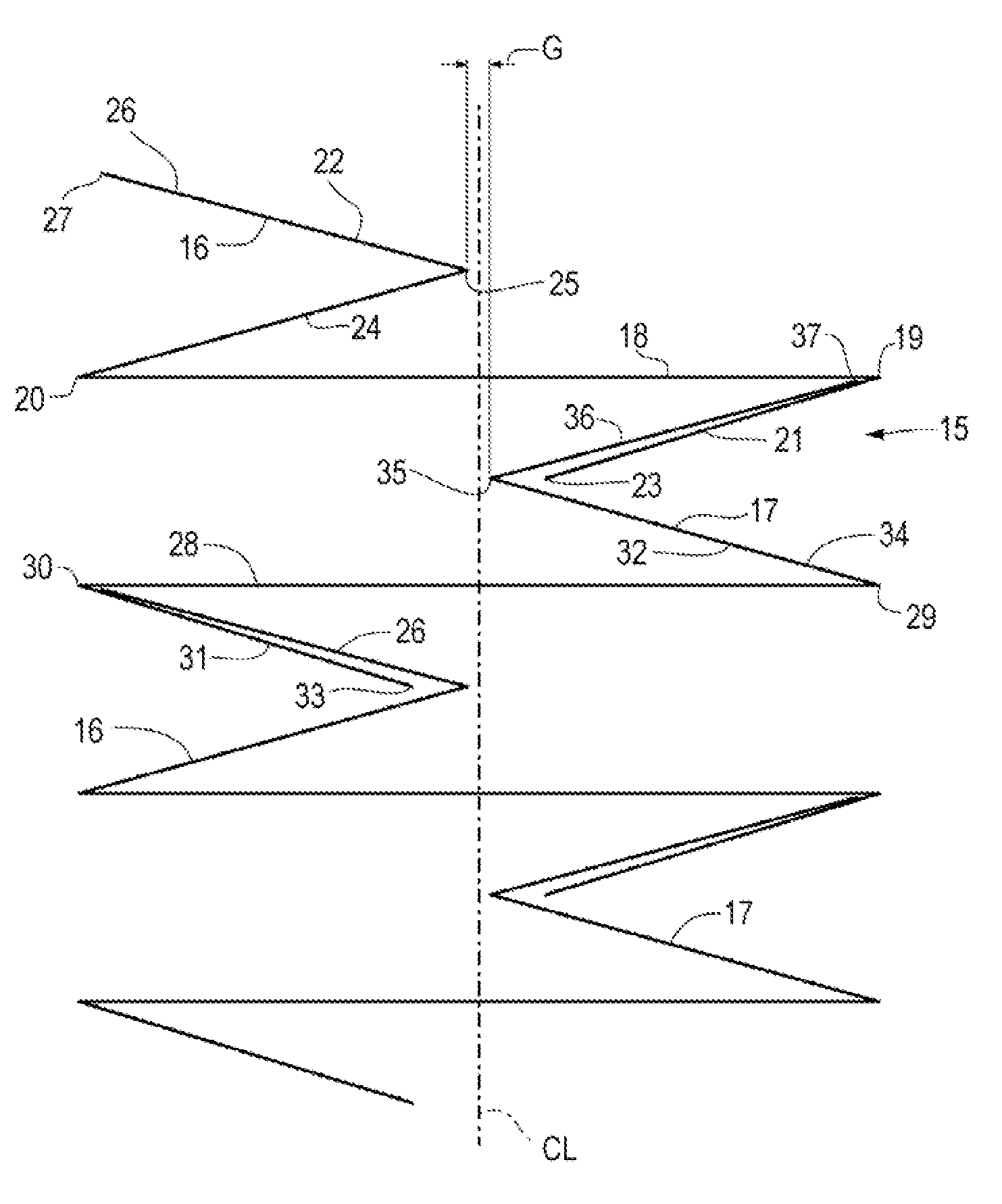 Stack comprising multi-folded four panel sheets and folding boards therefor