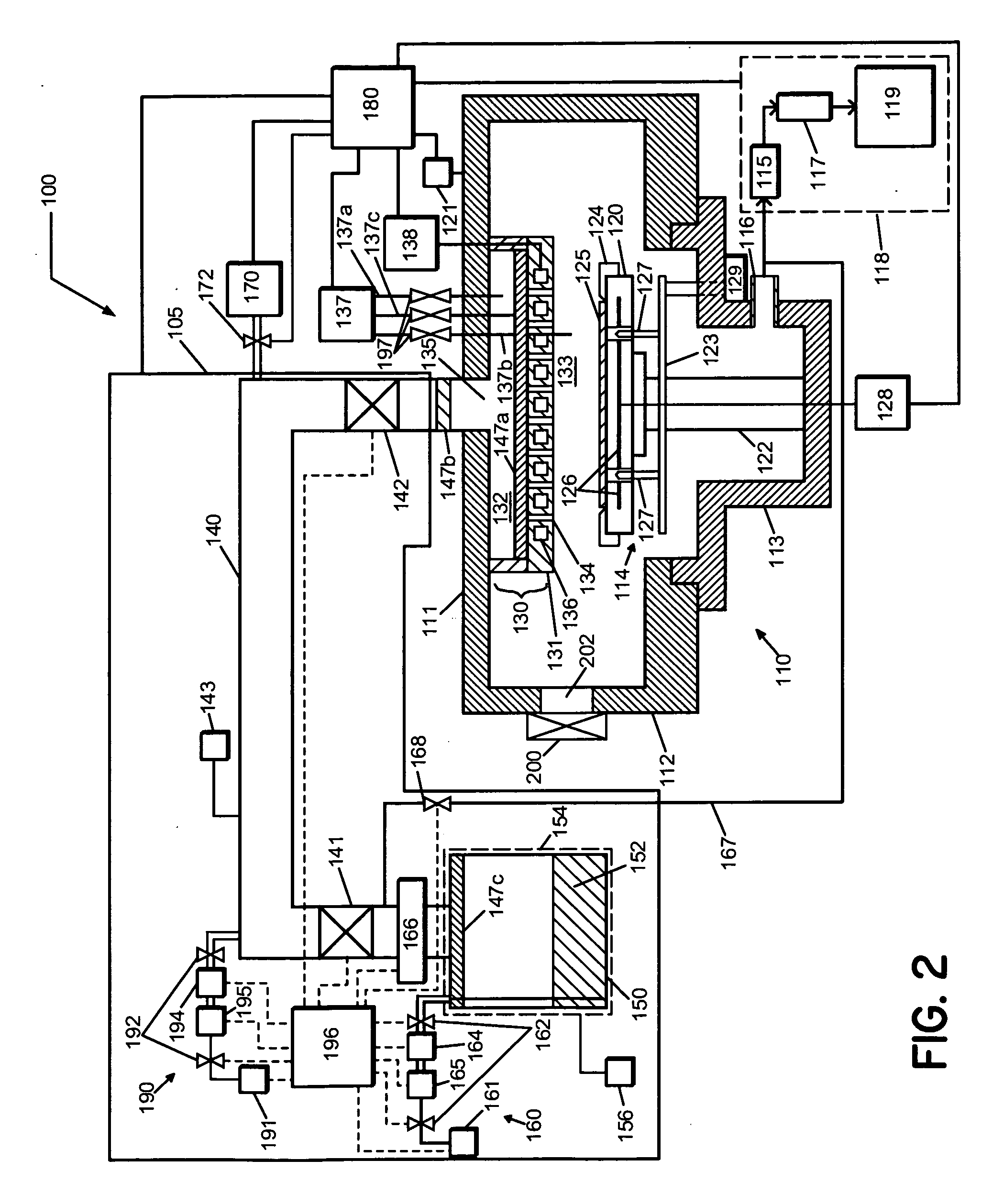Method and apparatus for reducing particle formation in a vapor distribution system
