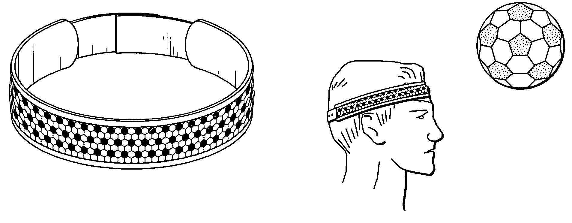 Sports headband to reduce or prevent head injury