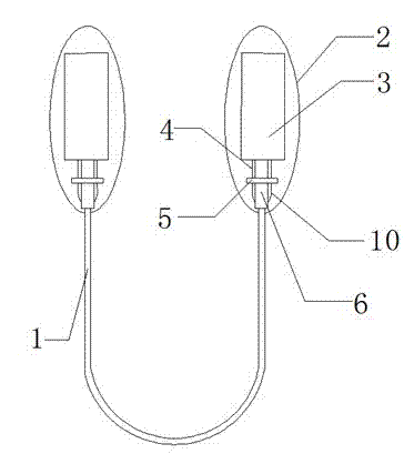 Synchronous generating LED (light-emitting diode) skipping rope and self-power generation and supply method for same