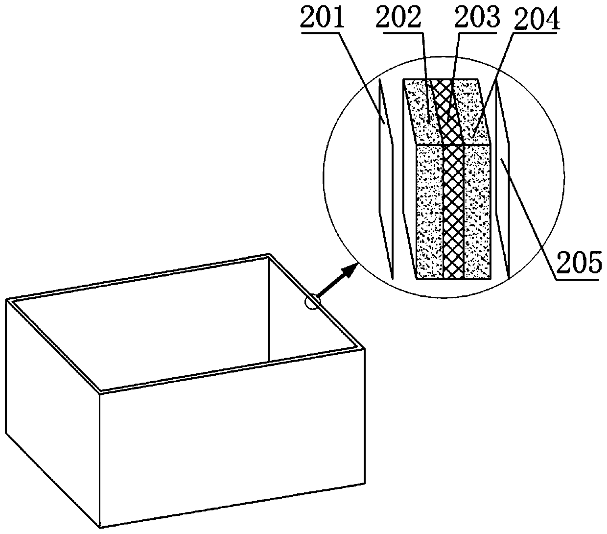 Reinforced type efficient battery protecting box