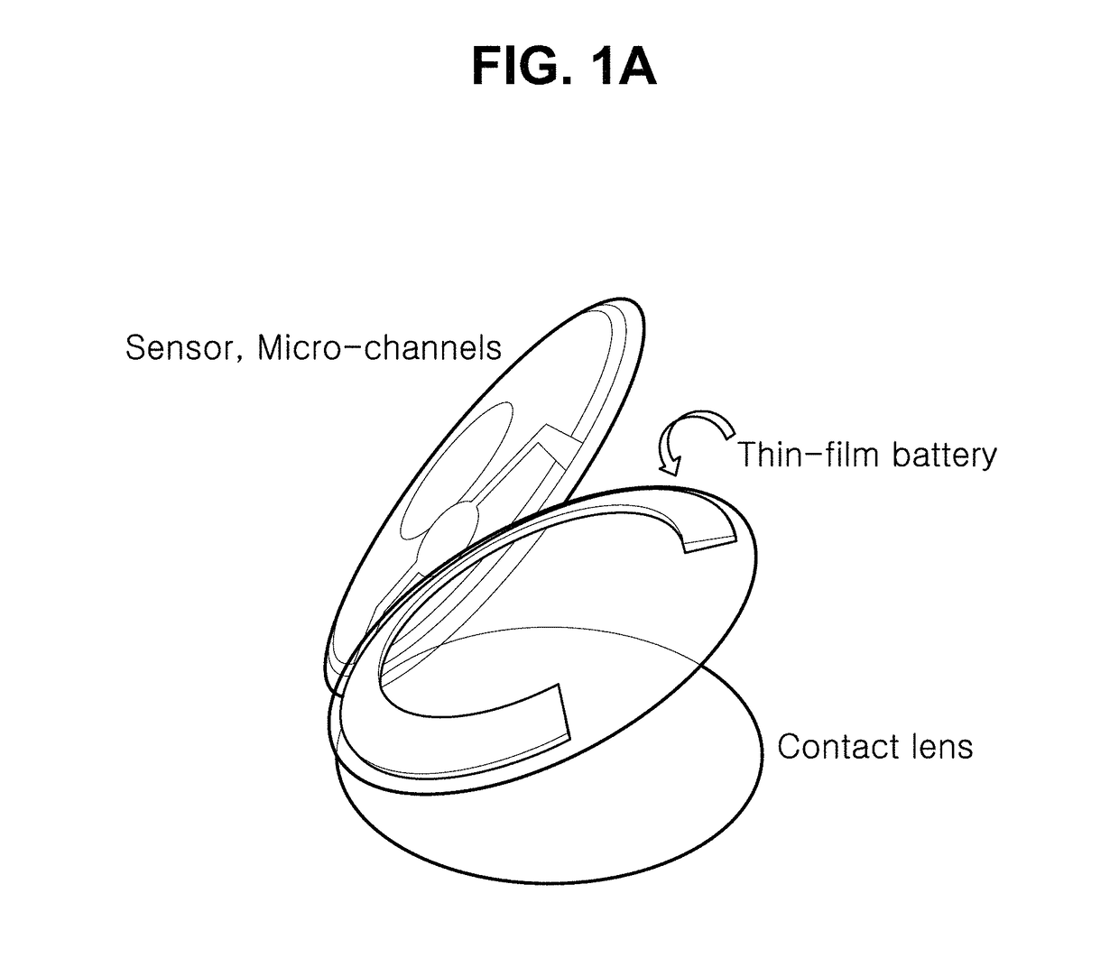 Smart wearable lens mounted with all-solid-state thin film secondary battery and method for manufacturing the same