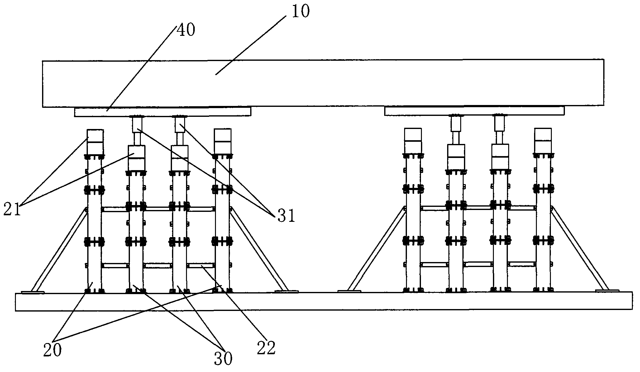 Quick beam lowering method based on bridge synchronous jacking and overall replacement