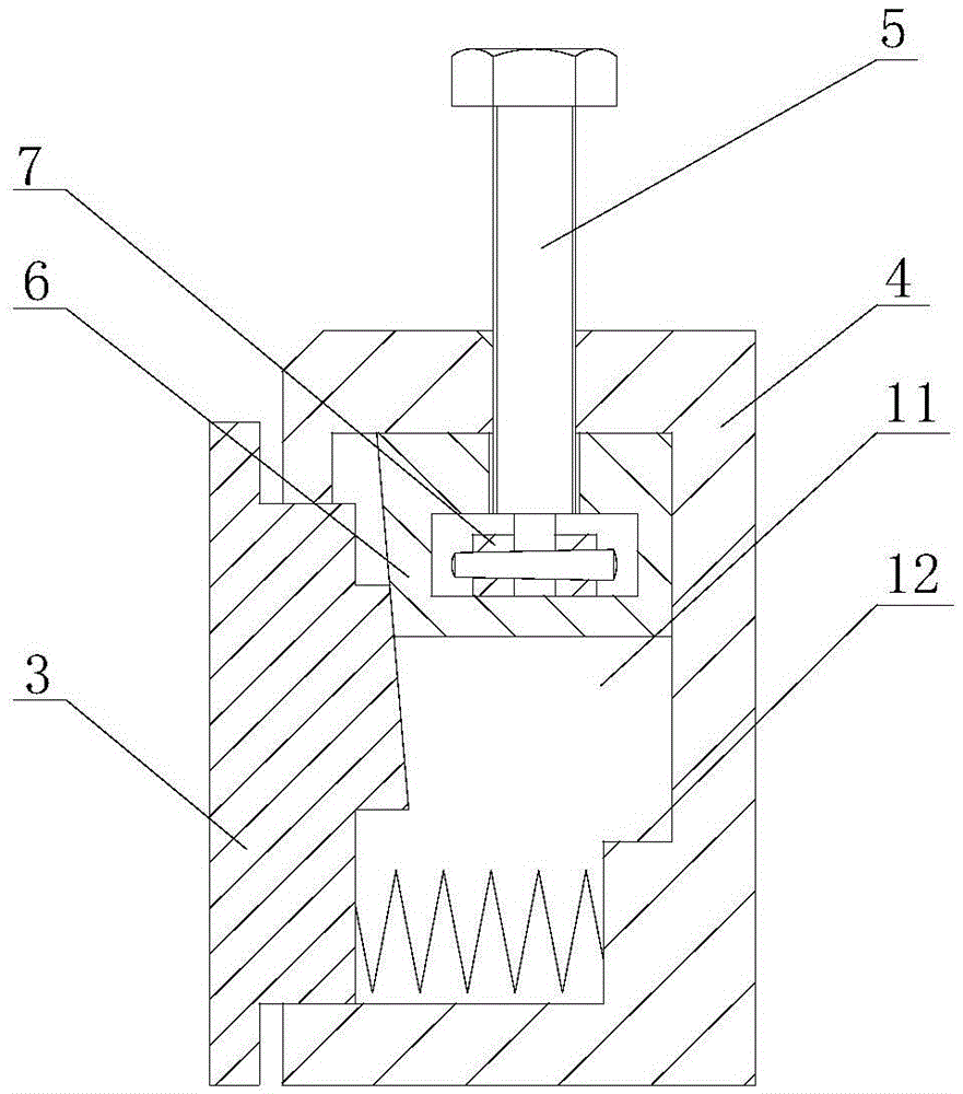 Wedge preloading mechanism and preloading method of a stacked piezoelectric ceramic driver