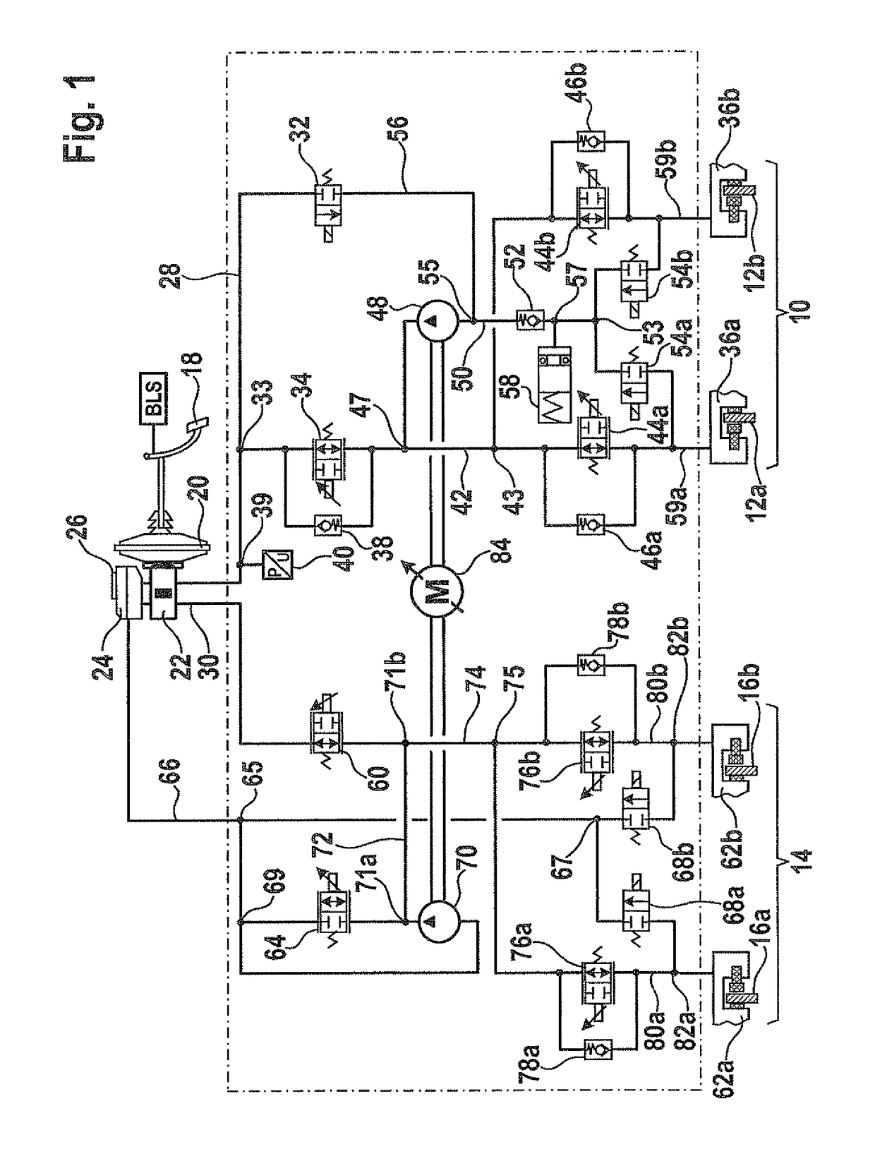 Brake system and method for controlling a brake system