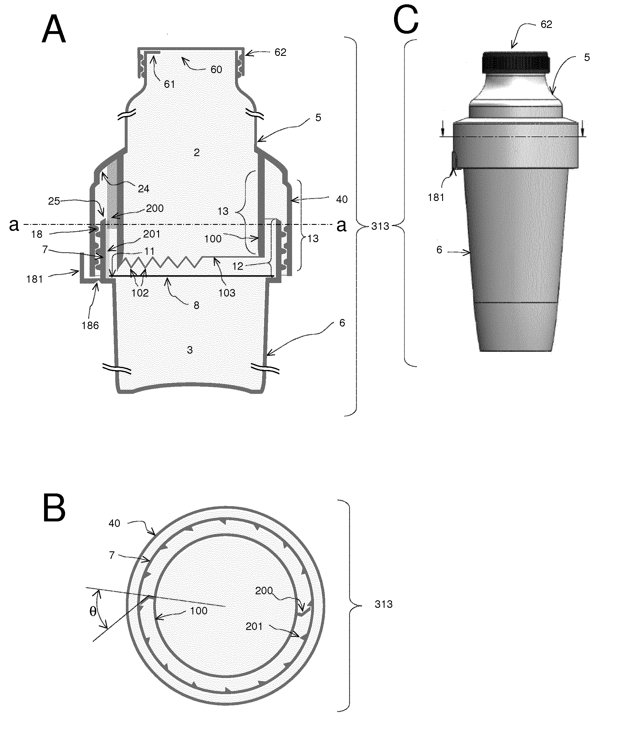 Multiple compartment container