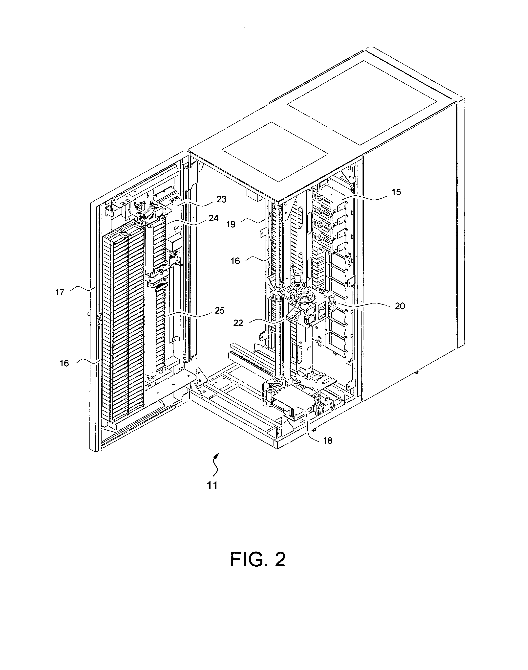 Management of data cartridges in multiple-cartridge cells in an automated data storage library