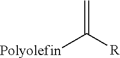 Carbonyl-ene functionalized polyolefins