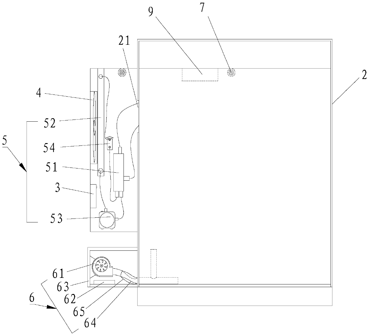 Intelligent temperature control system of communication cabinet