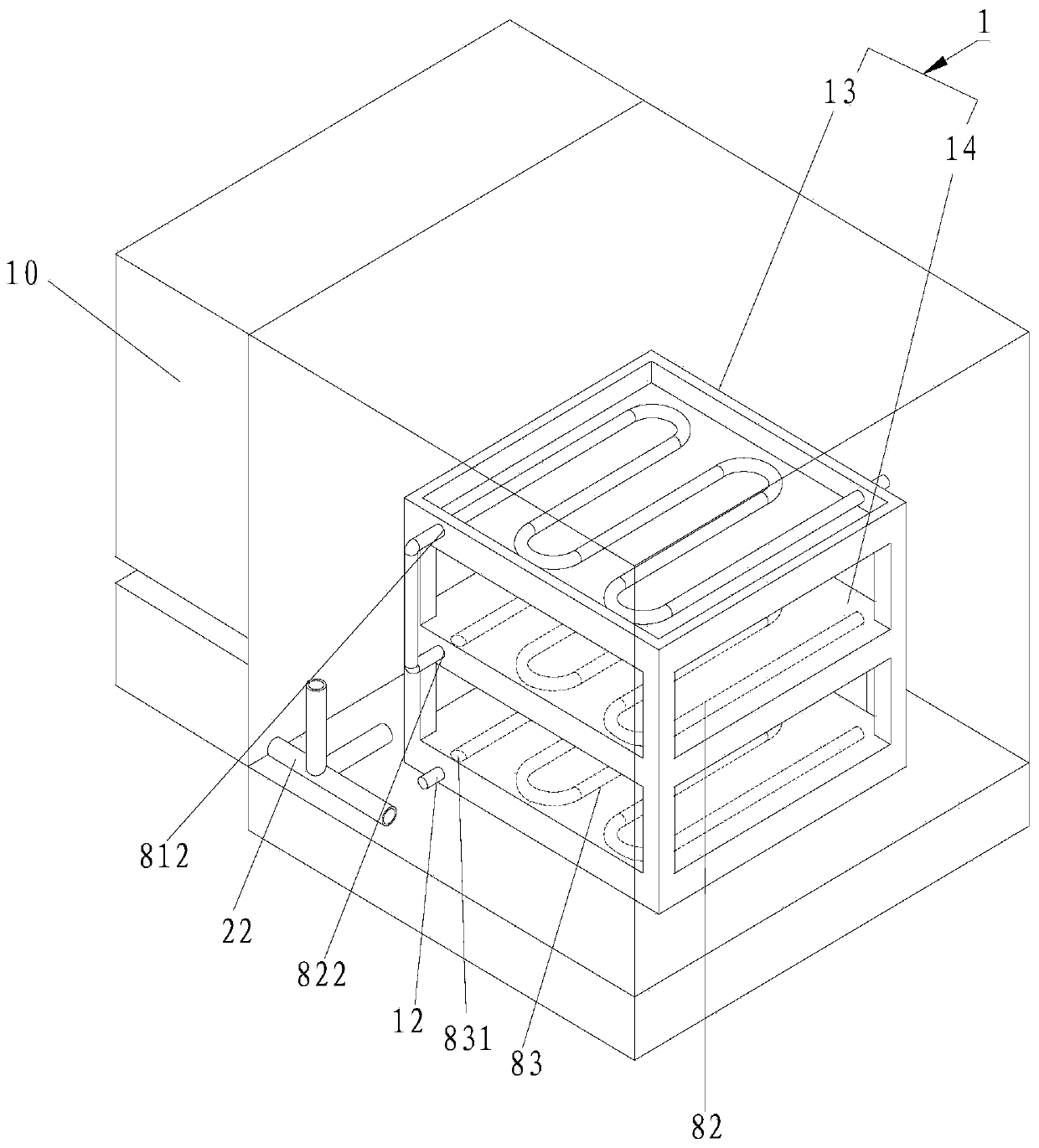 Intelligent temperature control system of communication cabinet