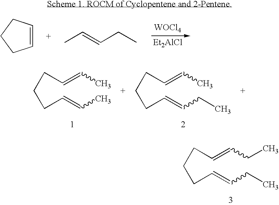 Ring opening cross-metathesis reaction of cyclic olefins with seed oils and the like