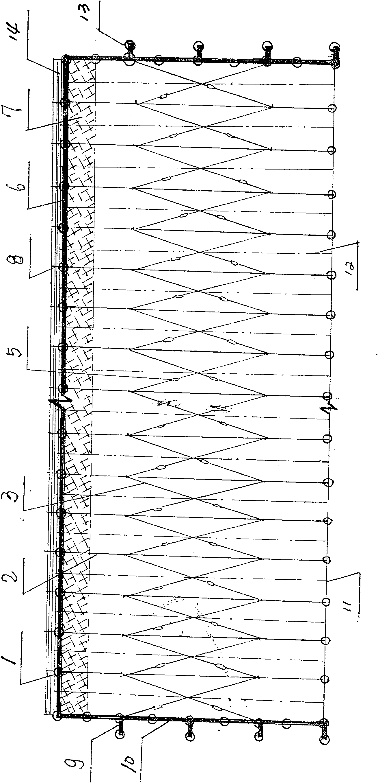 Door type solar energy warm booth production method