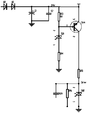 A system integrating protection current sampling and power supply