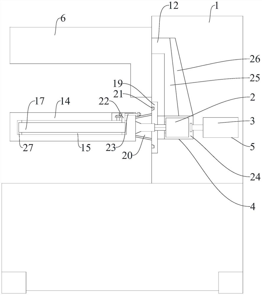 Quick-release type cloth rolling and cutting device for cloth rolling machine