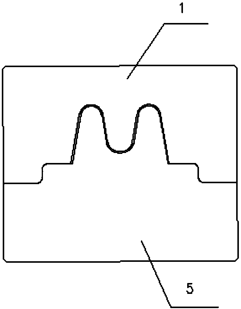 Exhaust block structure preventing injection of die casting liquid